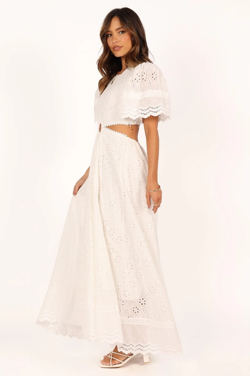 Merletto Cut Out Maxi Women's Dress