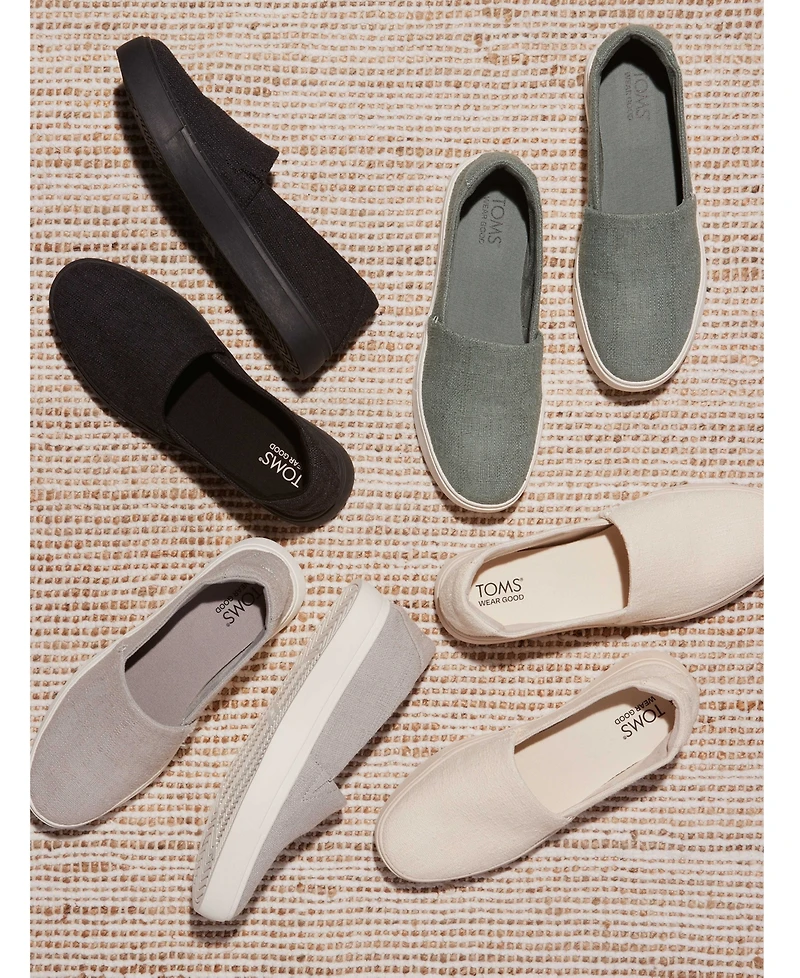 Toms Women's Kameron Casual Slip On Platform Sneakers