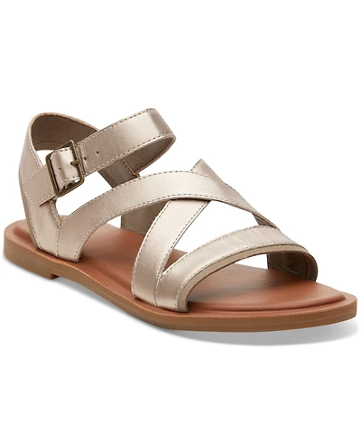 Toms Women's Sloane Strappy Side-Buckle Flat Sandals