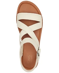 Toms Women's Sloane Strappy Side-Buckle Flat Sandals