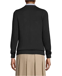 Lands' End Women's Cotton Modal Button Front Cardigan Sweater