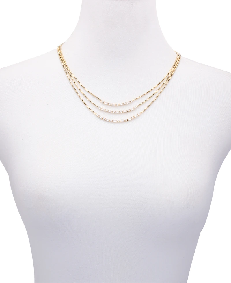 Vince Camuto Gold-Tone Multi Layered Necklace