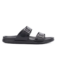 New York & Company Men's Edan Buckle Two Strap Sandals