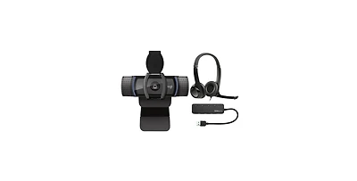 Logitech C920S Pro Hd Webcam With H390 Usb Headset With Mic