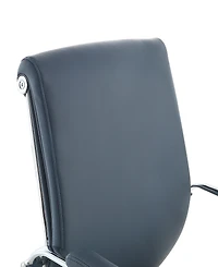 Office Star 41.25" Fabric, Chrome Mid Back Manager's Chair