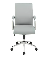Office Star 41.25" Fabric, Chrome Mid Back Manager's Chair