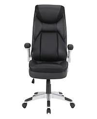 Office Star 49.5" Leather, Nylon Executive Bonded Leather Chair