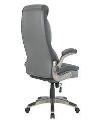 Office Star 49.5" Leather, Nylon Executive Bonded Leather Chair