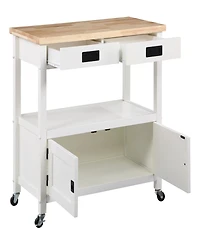 Office Star 35.25 Wood Radford Kitchen Cart