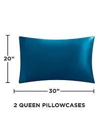 Juicy Couture Satin 2 Piece Pillow Case Set