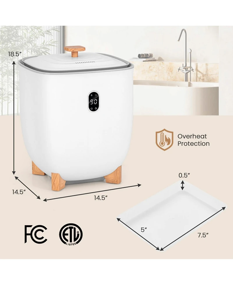 20L Towel Warmer Bucket with Ptc Air Heater for Rapid and Even Heating