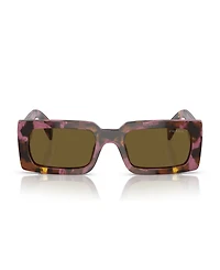Prada Lettering Rectangular Women's Sunglasses