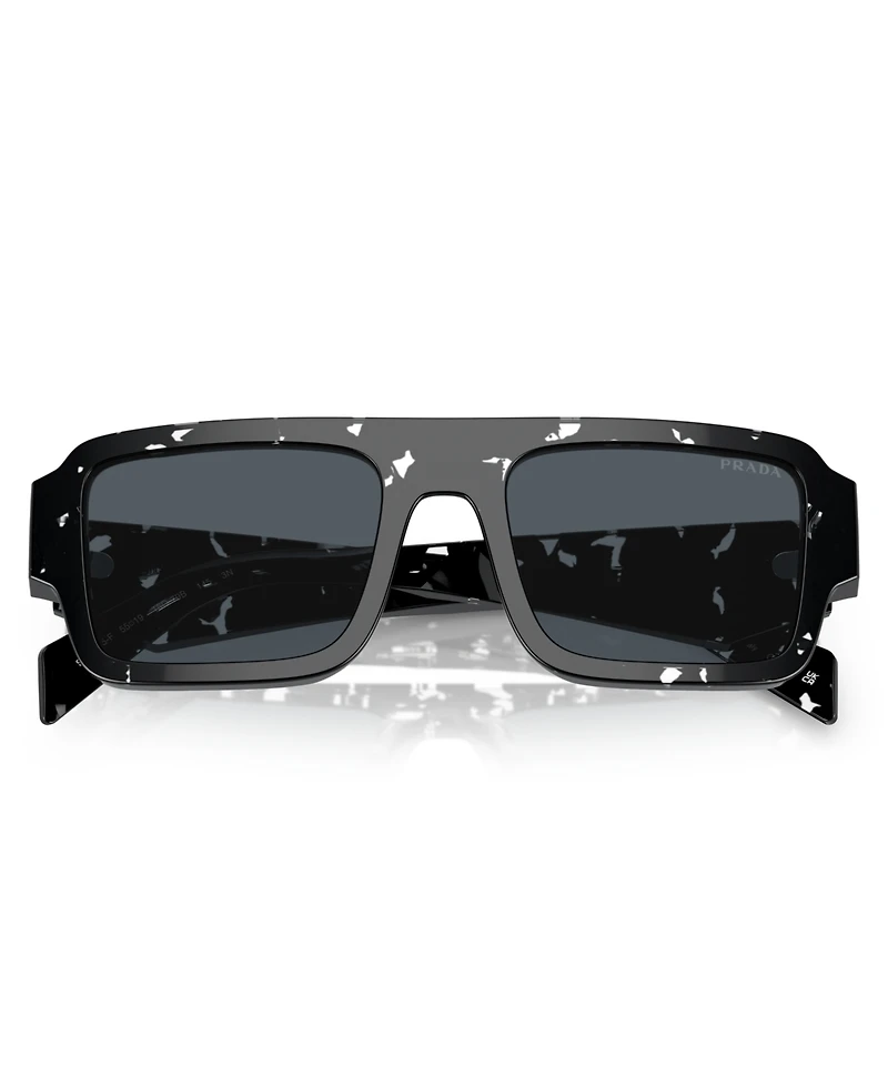 Prada Low Bridge Rectangular Men's Sunglasses, Pr A05SF