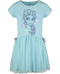 Frozen Disney Elsa Girls French Terry Dress Toddler| Child