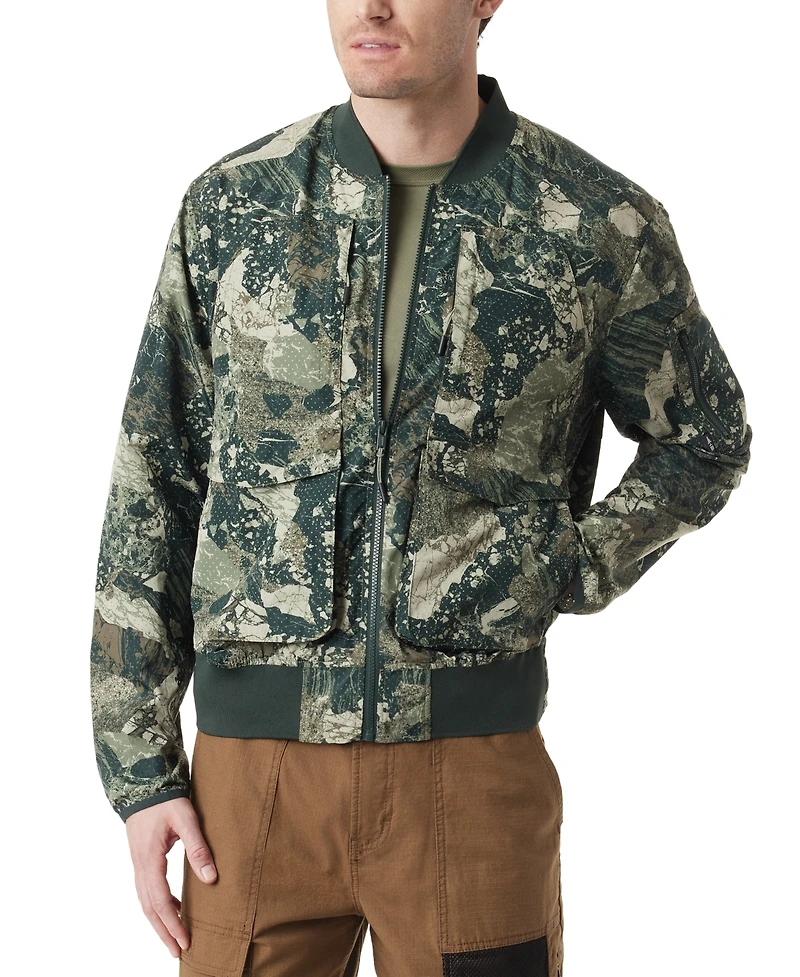 Bass Outdoor Men's Easy-Pack Travel Camo Bomber Jacket