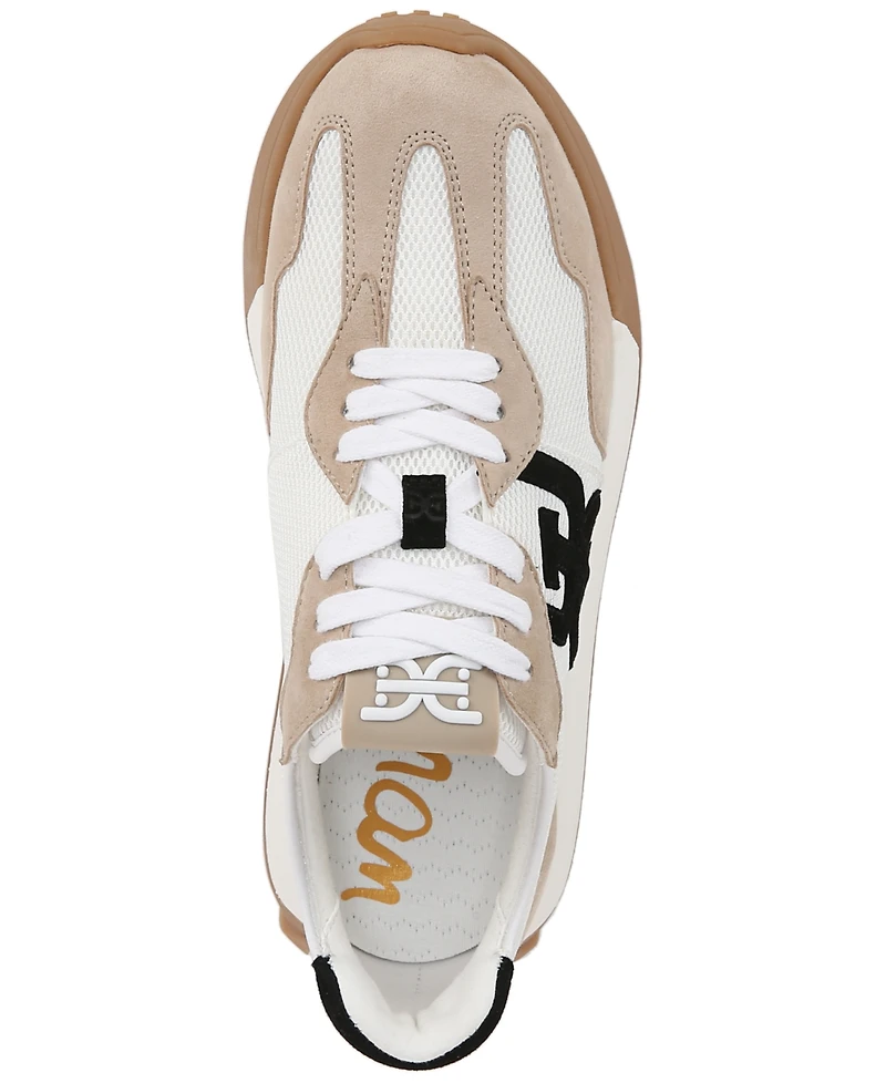 Sam Edelman Women's Langley Emblem Lace-Up Trainer Sneakers