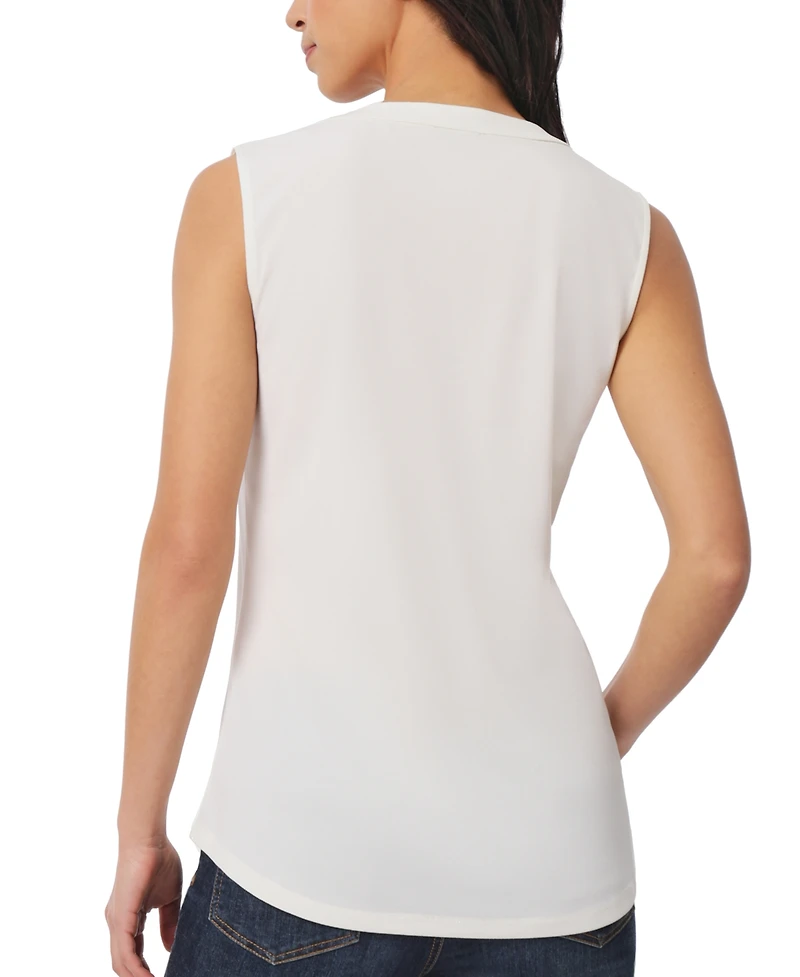 Jones New York Women's Crepe Sleeveless V-Neck Top