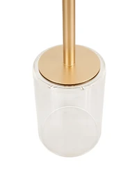Rosemary Lane 16" x 16" x 22" Acrylic Elevated Base and Gold-Tone Stand Accent Table