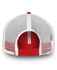 Men's Fanatics Red, White Carolina Hurricanes Slouch Core Primary Trucker Snapback Hat
