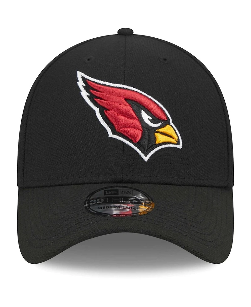 Men's New Era Black Arizona Cardinals Main 39THIRTY Flex Hat