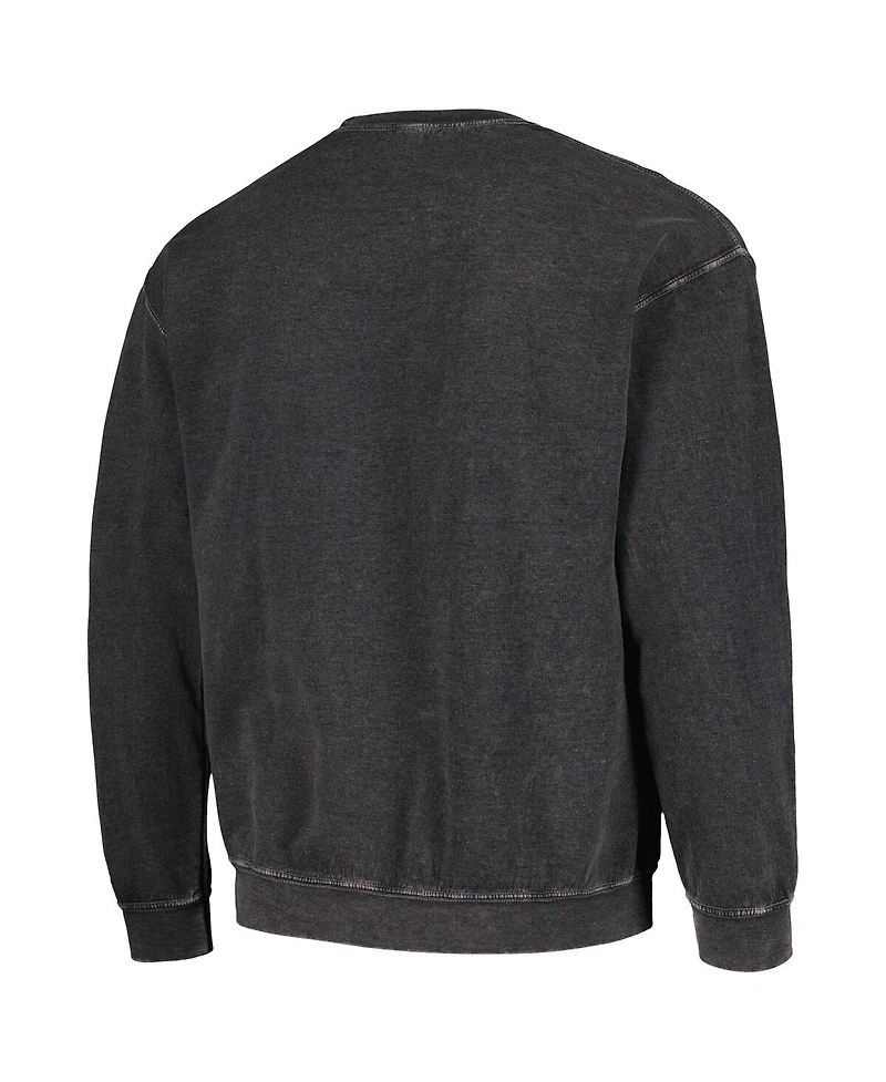 Men's Black Distressed Star Trek: The Next Generation Uss Enterprise-d Graphic Pullover Sweatshirt