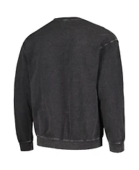 Men's Black Distressed Star Trek: The Next Generation Uss Enterprise-d Graphic Pullover Sweatshirt