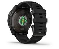 Garmin Gen 2 Sapphire Edition Carbon Gray Dlc Titanium Unisex Smarwatch with Black Silicone Band