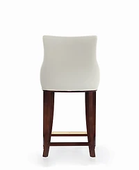 Manhattan Comfort Shubert Leatherette Upholstered Counter Stool