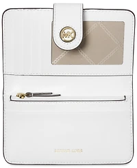 Michael Kors Charm Medium Tab Pocket Leather Bifold Wallet