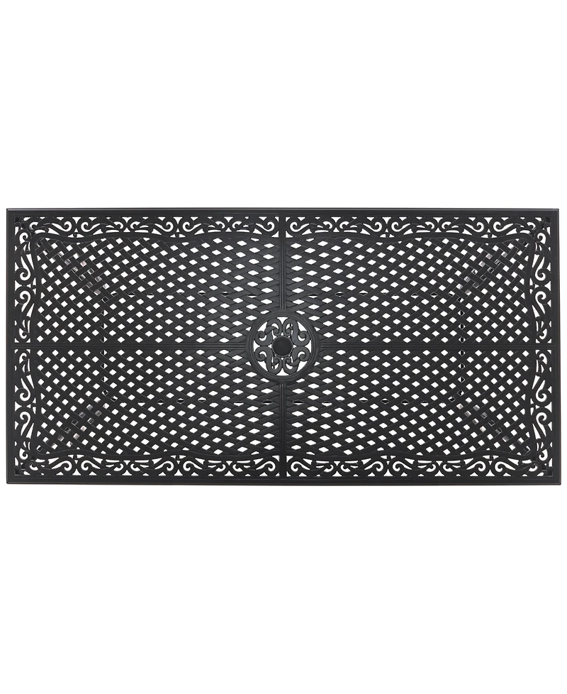 Wythburn Mix and Match 84"x 42" Cast Aluminum Outdoor Dining Table, Created for Macy's