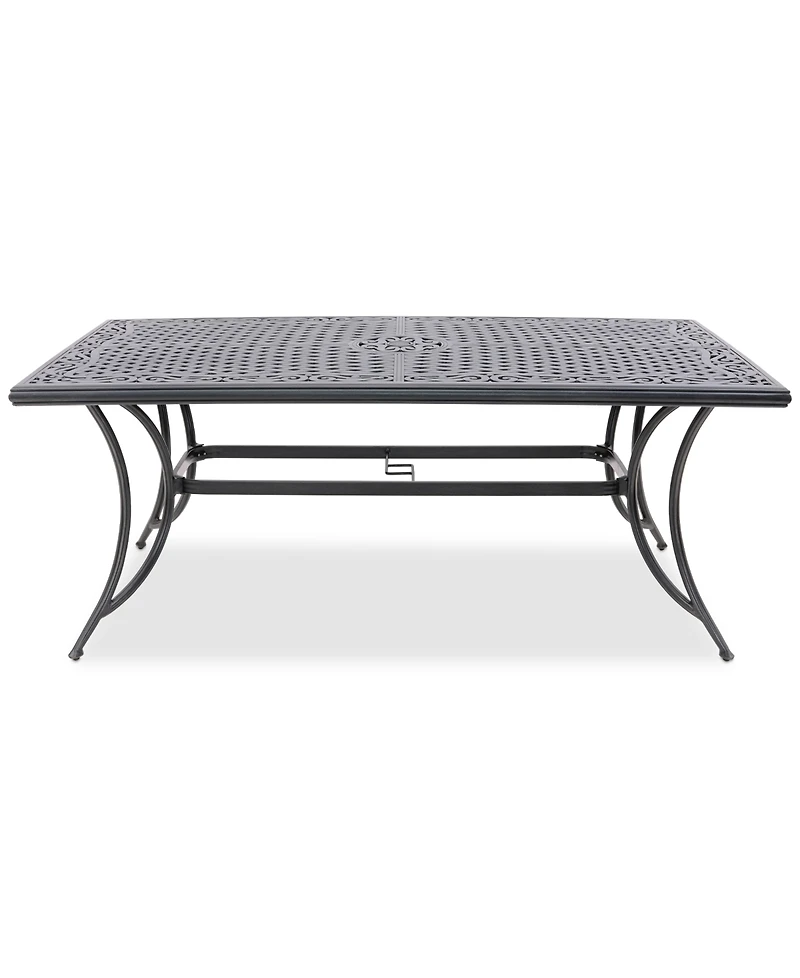 Wythburn Mix and Match 72"x 38" Cast Aluminum Outdoor Dining Table
