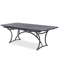 Wythburn Mix and Match 110"x 42" Cast Aluminum Outdoor Extension Dining Table, Created for Macy's