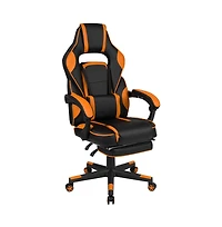 Ergonomic Gaming Chair -Recline Back/Arms, Footrest, Massaging Lumbar