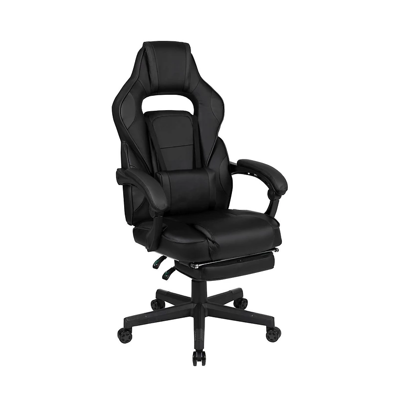 Ergonomic Gaming Chair -Recline Back/Arms, Footrest, Massaging Lumbar