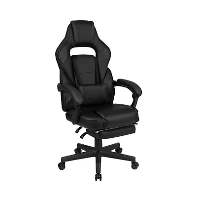 Ergonomic Gaming Chair -Recline Back/Arms, Footrest, Massaging Lumbar