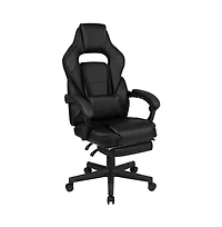 Ergonomic Gaming Chair -Recline Back/Arms, Footrest, Massaging Lumbar