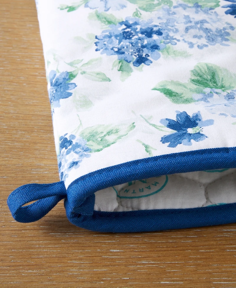 Martha Stewart Amber Floral Oven Mitt Pot Holder Oven Mitt 7" x 13", Pot Holder 7" x 10" 2 Pk