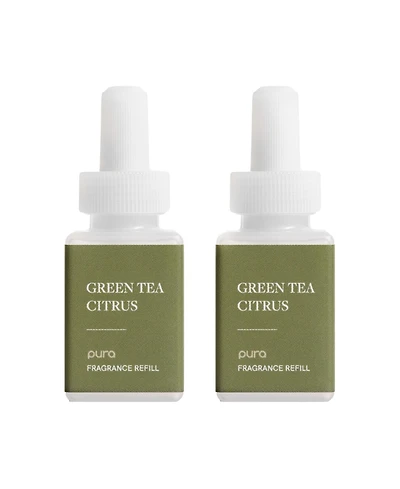 Pura - Green Tea Citrus Smart Home Air Diffuser Fragrance - Smart Home Scent Refill - Up to 120-Hours of Premium Fragrance per Refill
