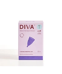 Diva Cup Bpa-Free Reusable Menstrual Cup Leak-Free - Up To 12 Hours Of Protection Model Ii