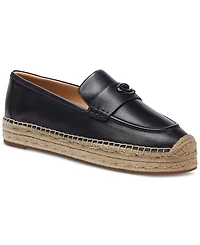 Coach Women's Camilla Logo Espadrille Flat Loafers