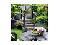 Outdoor Heater Propane Standing Lp Gas Steel with Table & Wheels