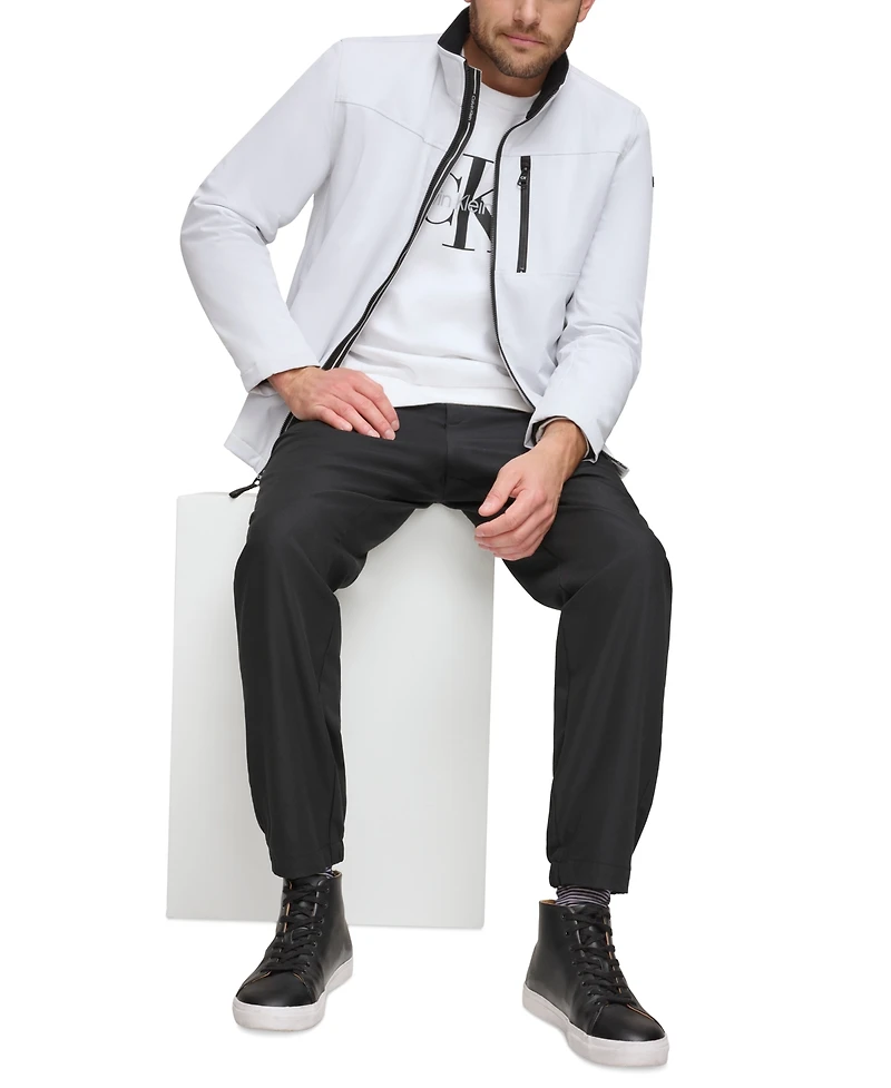 Calvin Klein Men's Sherpa Lined Classic Soft Shell Jacket