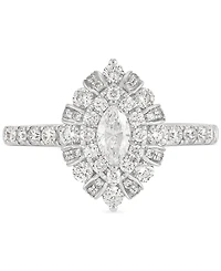 Diamond Marquise Halo Engagement Ring (1 ct. t.w.) in 14k White Gold