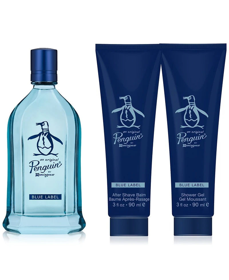 Original Penguin Men's 3-Pc. Blue Label Eau de Toilette Gift Set
