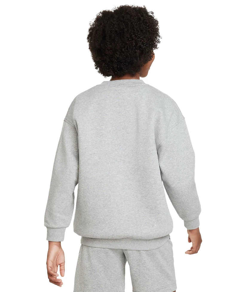 Nike Big Girls 7-16 Sportswear Club Fleece Oversized-Fit Sweatshirt