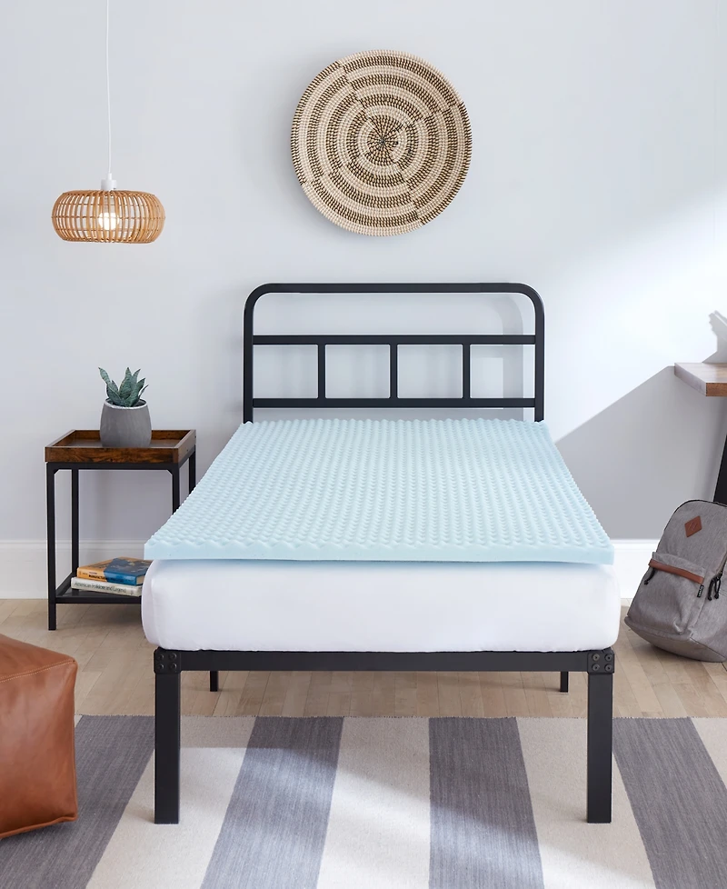 ProSleep Back to Campus 1.5" Convoluted Gel-Infused Memory Foam Mattress Topper, Twin Xl, Exclusively at Macy's