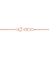 Effy Rose Quartz (5-3/8 ct. t.w.) & Diamond (1/20 ct. t.w.) 18" Flower Pendant Necklace in 14k Rose Gold
