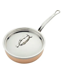 Hestan CopperBond Copper Induction 3.5-Quart Covered Essential Pan with Helper Handle