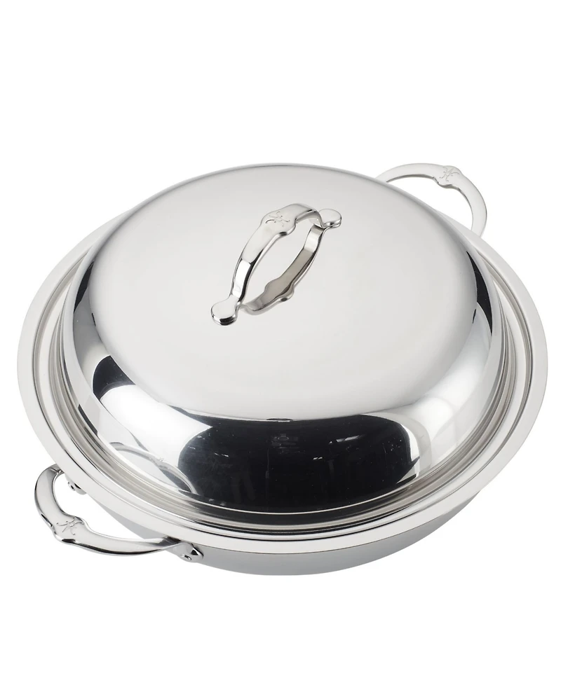 ProBond Clad Stainless Steel 14" Covered Wok