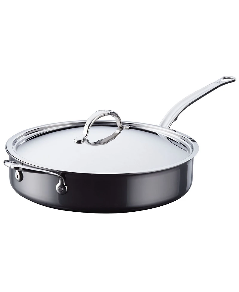 Hestan NanoBond Titanium Stainless Steel 5-Quart Covered Saute with Helper Handle